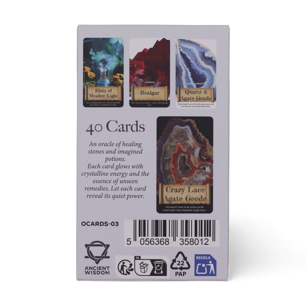 Orakulo kortos „Crystals & Elixirs“ – kristalai ir eliksyrai