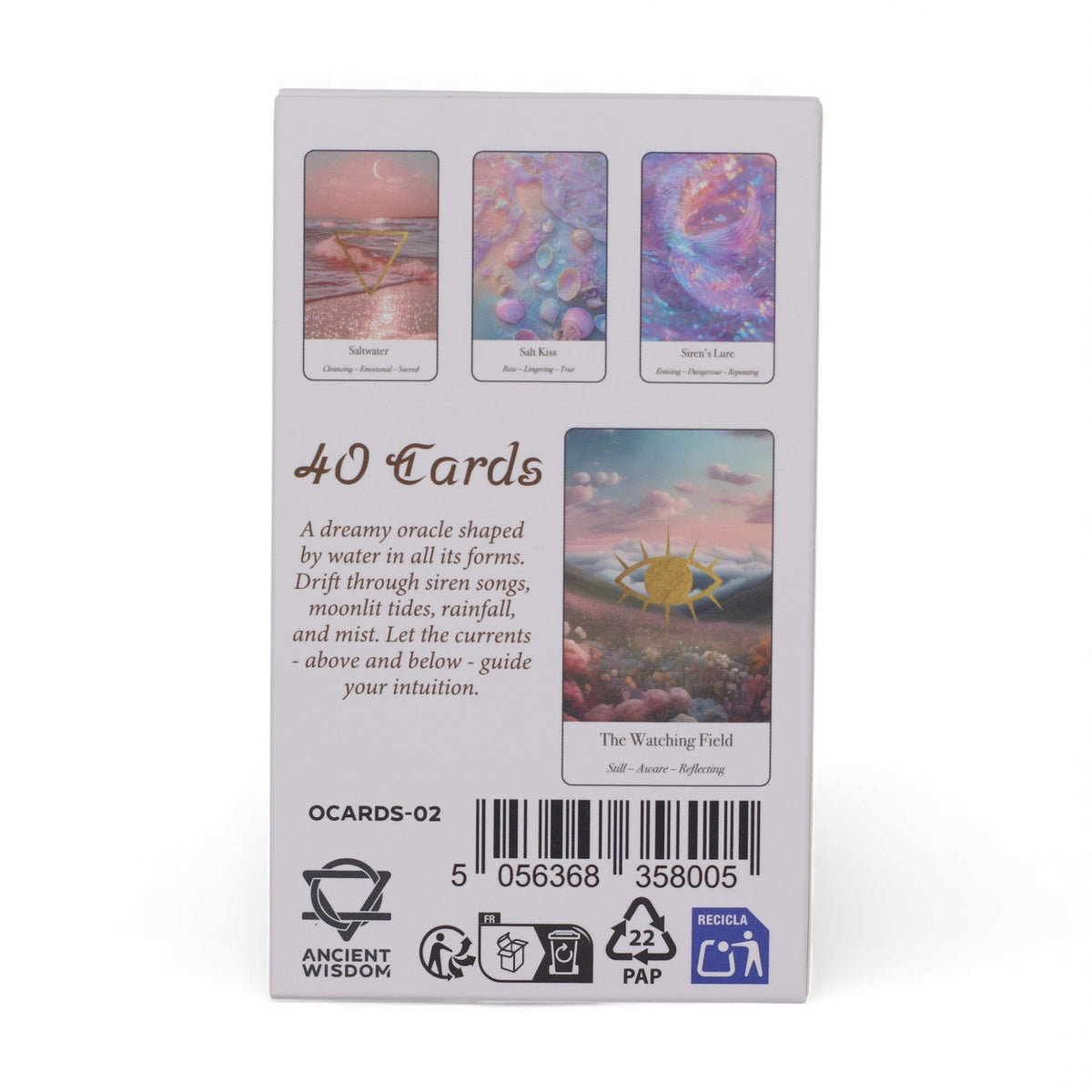 Orakulo kortos „Ethereal Waters“ – sirenos ir mėnesiena