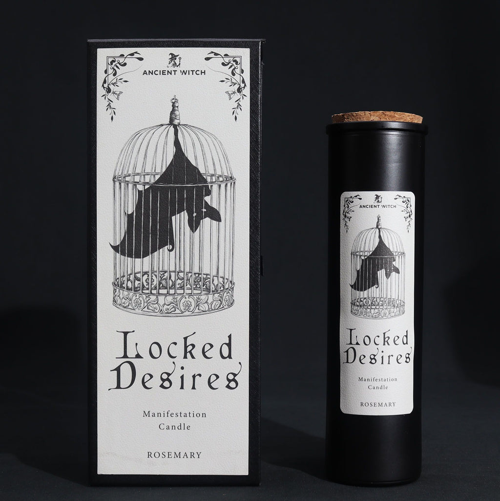 „Ancient Witch“ ritualinė žvakė „Locked Desires“ – norų ir ketinimų ritualams